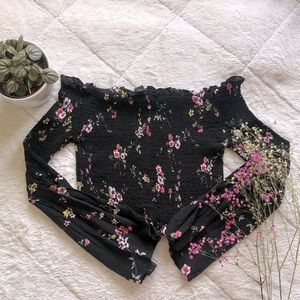 Floral Off-Shoulder Crop top